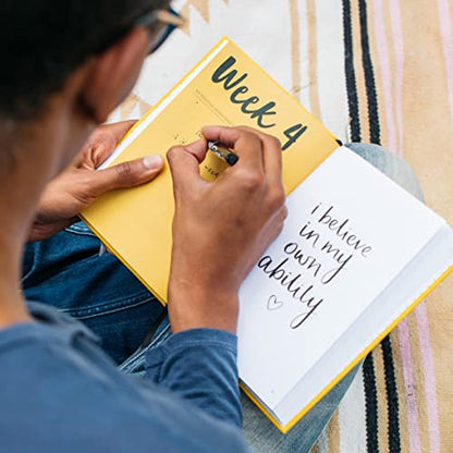 The Positive Planner | Daily Self Care Journal | Guided Gratitude Journal for Wellness | Positive Affirmations & Mindfulness Activities | 12 Week Planner
