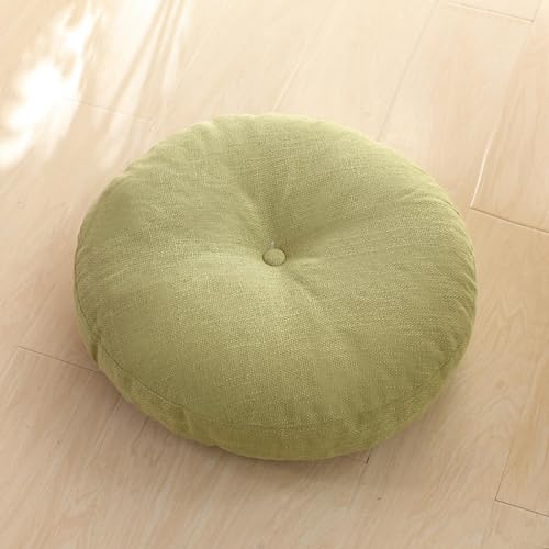ACICS Floor Pillow,Large Cushions Sitting for Adults,Floor Pillow for Meditation or Yoga Indoor/Outdoor Round Cotton Chair Cushions with Zipper for Home Sofa Bed Car Decor Floor Pillow Cushion