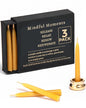 Mindful Meditation Candle Set with 12 Mini Taper Beeswax Candles with Brass Holder for Prayer & Reflection, Relaxation Gifts for Women Stress, Serenity Thinking of You Gift (3 Sets) - size: 3 Pack