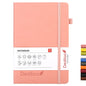 Lined Journal Notebooks with Pen Loop, Hardcover Notebook Journal for Work, 100Gsm Premium Thick Paper with Inner Pocket, Medium 5.7''''x8.4'''', ?Pink, Ruled, 1 Pack - color: Pink