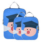 Waterproof 3 Set Packing Travel Organizer Polyester Compression Bags for Travel, Post-exam Relief Look (3 Set) - color: Post-Exam Relief Look