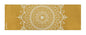 Hand Woven 100% Cotton Yoga Mat- Thick Handloom Made in India- for Gym Floor Exercise - Runner for Bedroom - color: Yellow