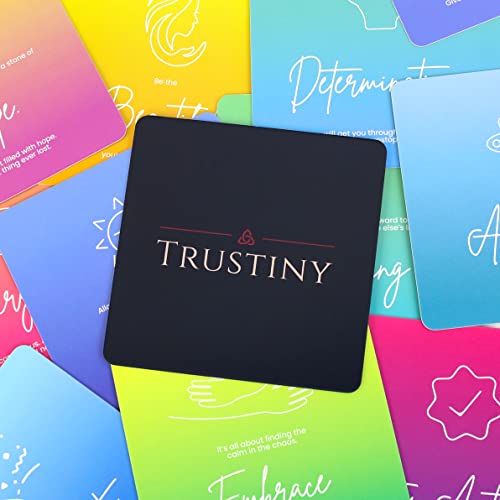Trustiny 50 Positive Affirmation Cards | Stress Relief Gifts for women & Men | Inspirational Gifts for Women & Men | Mindfulness Cards for Women & Men| Motivational Cards