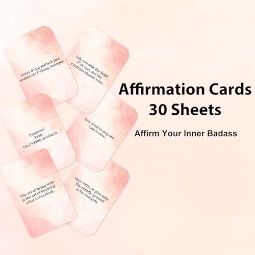 Lortarl Affirmation Cards - 53 Positive Affirmation Cards for Women, Motivational Card for Best Friend, Self Care Gifts for Women