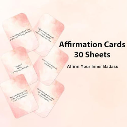 Lortarl Affirmation Cards - 53 Positive Affirmation Cards for Women, Motivational Card for Best Friend, Self Care Gifts for Women
