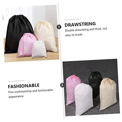 1Set Non Woven Double Drawstring Storage Bag Includes Dustproof Lightweight Portable Organizer for Home Travel