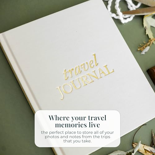 DUNCAN & STONE PAPER CO. Travel Journals - Elegant Journaling Notebook To Record All Your Travel Adventures Up To 15 Trips (Rose,110 Page) - color: Rose