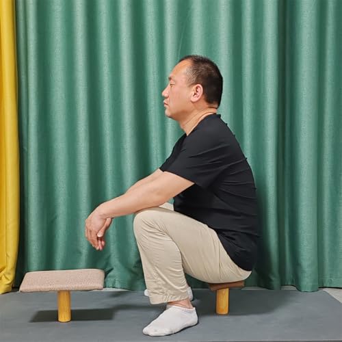 Meditation Bench,One-Legged Stool Sitting Posture Correction Kneeling Solid Wood, Edges for The Perfect Posture, Prayer Bench, Meditation Chair, Yoga Stool (bb)