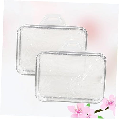 Holibanna 2pcs Large Capacity Quilt Storage Bag Waterproof Pvc Clothes Organizer for Home Travel Random Style