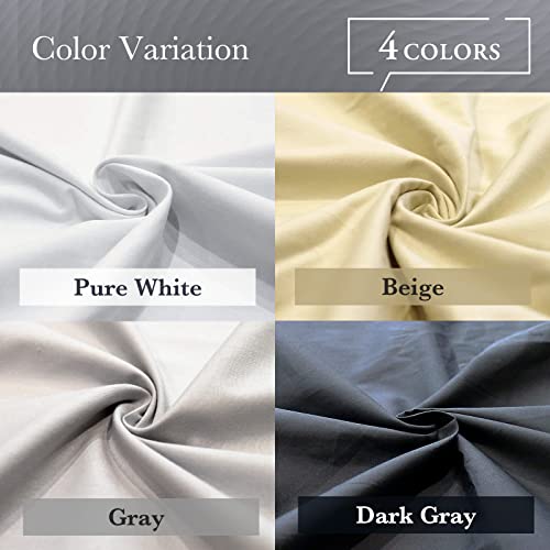 FULI 100% Cotton Zippered Futon Cover, Japanese Futon Mattress Cover, Shikibuton, Made in Japan (Twin, Pure White) - color: Pure White, size: Twin