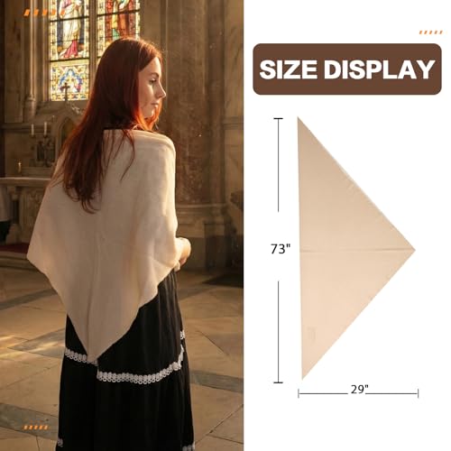 Cashmere Blend Shawl Wraps for Women,Cashmere Poncho Pashmina for Women Travel Scarf for All-Season with Gift Box - color: Khaki