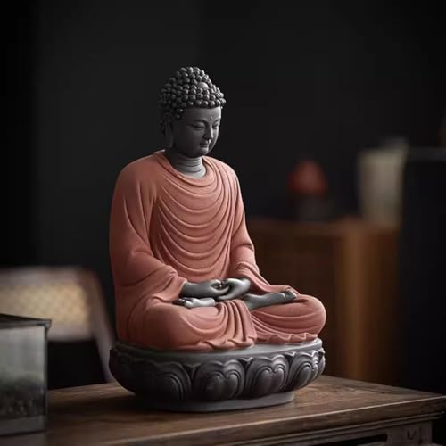 Sculpture Meditating Statue Entrance Zen Statue Ornaments Office Ceramic Crafts Ornaments Figurine Sitting