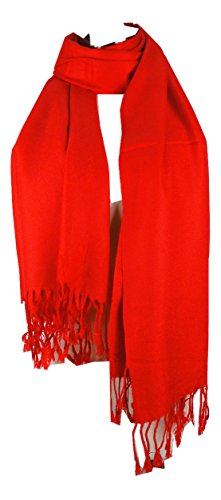 Tapp Collections™ Premium Pashmina Shawl Wrap Scarf - color: Candy Apple Red