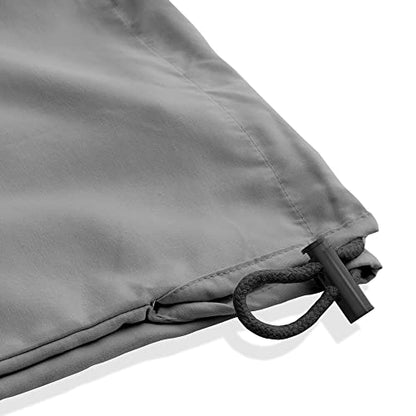 Saloniture Microfiber Cylinder Pillow Case Cover for Massage Table Bolsters - 30 x 9 Inch with Drawstring Closure, Gray - color: Gray