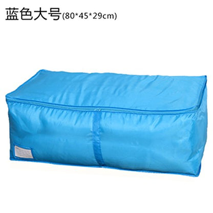 Ruilogod Clothes Quilt Duvet Folding Zippered Storage Bag Holder Container Blue (id: 6c8 1ad 5bb 9e1 1cd