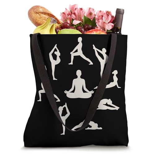 Serene Yoga Poses Meditation Tote Bag