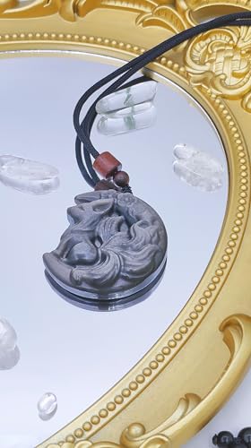 Crystal Pendant Necklaces Healing love Women's Men's choker Obsidian Tiger eye White Crystal Black Gold waterproof dainty Charm stackable statement Cute Stone necklace Unisex - style: Crystal pendant Watch Moon Fox