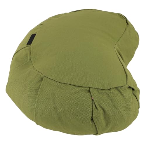 TARSHYRY Meditation Cushion, Meniscus Shaped Design for Proper Feet Support and Pressure Relief with Buckwheat Hulls, for Yoga Meditation Floor Seating Sofa Window Cushion