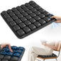 Upgrade Travel Cushion with No External Air Pump, Airplane Seat Cushion for Long Flights, Portable Wheelchair Cushions, Adjustable Air Cushion with Non-Skid Bottom Relief Discomfort in Coccyx