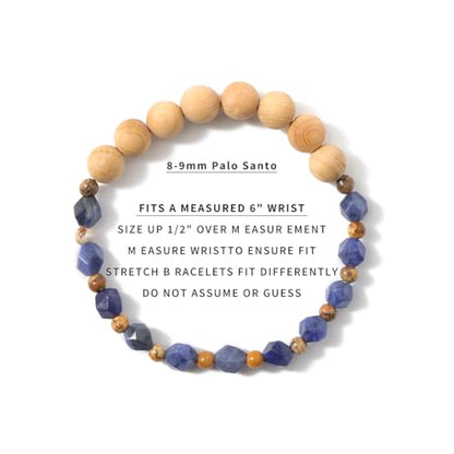 Natural Gemstone Beaded Healing Crystal Bracelets for Women, Unique and Cool Natural Bead Gemstone, Beaded Bracelets for Women Men，Valentines Day Mother's Day Gifts for Mother Wife
