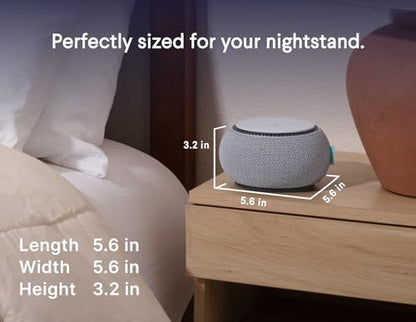 SNOOZ Smart White Noise Machine - Real Fan Inside for Non-Looping Sound, Portable Sleep Aid for Adults, Dogs, Travel, Home, Bedroom, Sleeping, Office Privacy, Therapy, & Baby Registry Essential- Cloud - color: Cloud