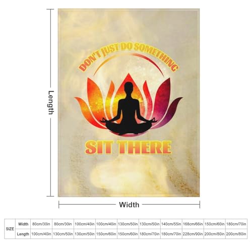Meditation Lotus Throw Blankets Soft Cozy Warm Bed Blanket Couch Decorative Throw Blankets Living Room Bedroom Dorm