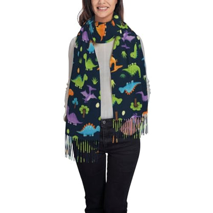 Supdreamc Cashmere Feel Scarf Soft Women Warm Cozy Scarves Multiple Colors - color: Picture (152)