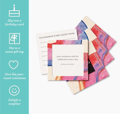 Compendium ThoughtFulls Pop-Open Cards — 4-Pack of Celebrating You, Be Happy, Happy Day, Smile — 120 Pop-Open Cards, Each with a Different Message Inside - color: Celebrating You, Be Happy, Happy Day, Smile