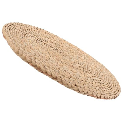 Woven Meditation Floor Cushion 40x40cm Handmade Zabuton Seat Pad Natural Straw Mat for Yoga, Zen Sitting, Bedroom, and Home Decor