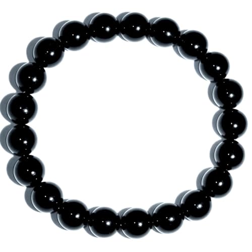 Natural Handmade Healing Chakra Bracelet - color: 10m-Black Tourmaline-FOR 7-8 INCH WRIST