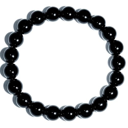 Natural Handmade Healing Chakra Bracelet - color: 10m-Black Tourmaline-FOR 7-8 INCH WRIST
