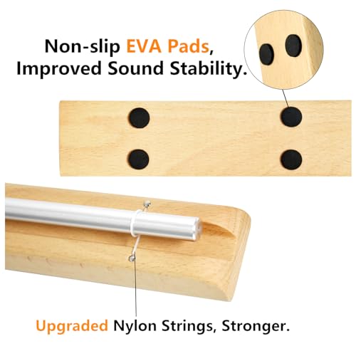 Meditation Chime G-Tone Chime Wooden Hand-held Chimes for Classroom Management, Yoga, Meeting and Sound Therapy, Chime Mallet Included 110804-NEW - size: G-tone