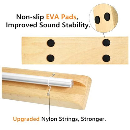 Meditation Chime G-Tone Chime Wooden Hand-held Chimes for Classroom Management, Yoga, Meeting and Sound Therapy, Chime Mallet Included 110804-NEW - size: G-tone