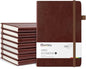 Oucaru Lined Journal Notebook, 8 Pack, 180 Pages, A5 Journals for Writing, 100 GSM Thick Paper, Small Notebooks Daily Journal for Women Men Work, Business, School, Travel Supplies - color: Brown