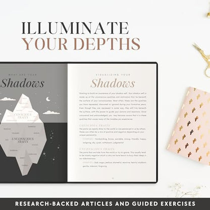 Shadow Work Journal & Workbook (Premium) for Personal Growth, Healing - Guided Audio, Exercises for Self-Reflection, Inspired by Carl Jung, Mindfulness & Mental Health