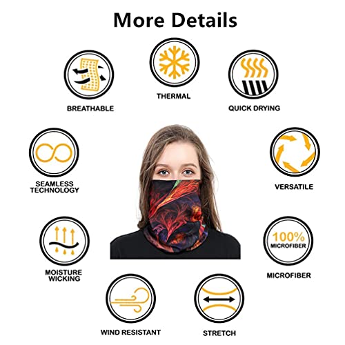 Headband Neck Gaiter Head Wrap Headwear Face Mask Magic Scarf Bandana for Men and Women - color: 9pc.lady Series