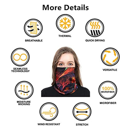 Headband Neck Gaiter Head Wrap Headwear Face Mask Magic Scarf Bandana for Men and Women - color: 9pc.lady Series