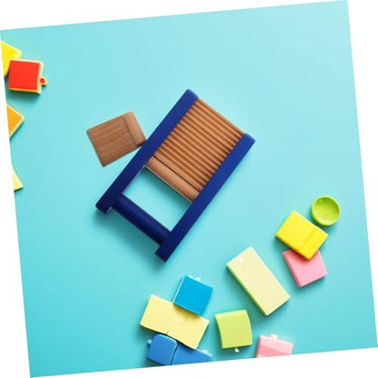 Toddmomy Wooden Scraper Board Safe and Musical Instrument for Early Education Promotes Creativity and Group Play Classrooms and Daycares