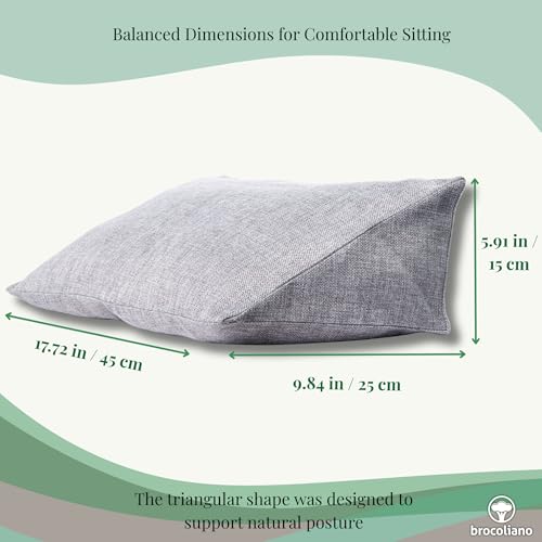 Meditation Cushion – Ergonomic Zafu Pillow for Yoga and Mindfulness – Washable Cover, Natural Buckwheat Fill, Premium Fabric (Cotton Blend/Polyester Variant) (Charcoal Grey, Medium) - color: Charcoal Gray