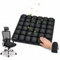 Inflatable Travel Seat Cushion for Airplane, Press-to-Inflate Air Cell Cushion, Portable & Foldable for Long Sitting, Car, Office, Wheelchair (36-Cell Air Cushion)