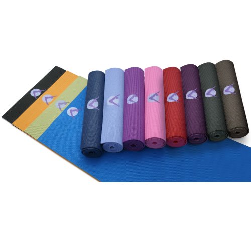 AURORAE Classic/Printed Extra Thick and Long Yoga Mat. Slip Free Rosin included - color: Midnight