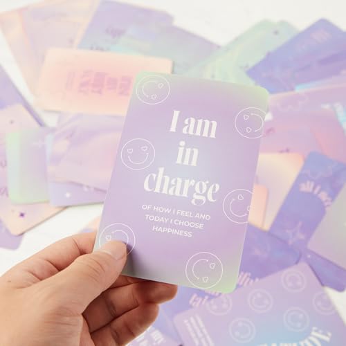 Myga Positive Affirmation Cards for Teens,60 Daily Motivational Quotes for Teen Girls, Boys and Young Adults,Inspirational Card Deck to Boost Confidence, Mindfulness and Self-Esteem