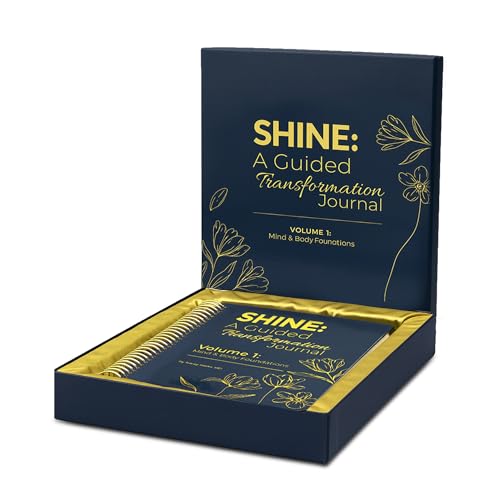 SHINE: A Guided Transformation Journal by Dr. Tracey Marks | 12-Week Mental Health, Gratitude & Self-Care Workbook for Women & Men | Mindset Reframing Prompts, Affirmations, Emotion Wheel | Vol 1