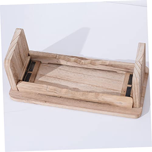 ibasenice Wooden Meditation Stool Portable Zen Kneeling Seat for Comfortable Praying and Meditation Practice Non-Slip Design for Enhanced Stability and Support