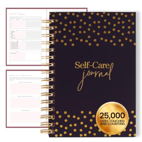Self-Care Journal for Women with Prompts | Guided 90-Day Daily & Weekly Undated Reflection Planner for Mindfulness,Productivity & Personal Development, 8.25 x 5.75 Inches - color: Navy Blue