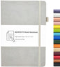 Notebook Journal, College Ruled Notebook Lined A5 160 Pages,Hard Cover Journals for Writing, Notebooks for Work Office School Women Men,5.7 inches x 8.4 inches(Light Grey) - color: Light Grey