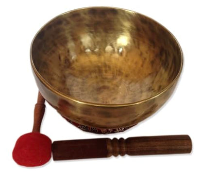 Antique Color Tibetan Handmade Meditation Singing Bowl Sets by Nepalese Handicraft Zone 7.5"