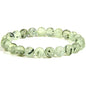 Natural Round Beads Prehnite Crystal Stone 8mm| Handmade Semi-Precious Gemstone Stretch Bracelet for Men & Women (Pack of 1)