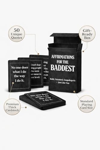 Isaac Liev Affirmation Cards For Women and Men, Sinister, Cynical, Motivational Inspirational Mindset Gifts for Birthdays - Birthday Card - 3Pack Bundle deck - style: 3-PACK BUNDLE - Birthday affirmations , Baddest & Saveage Affirmations