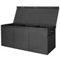 BALEINE Extra Large Fabric Storage Bins with Lid, Collapsible Storage Boxes Bins Baskets with Divider for Home Organizing (37.5"x13"x16", Black)